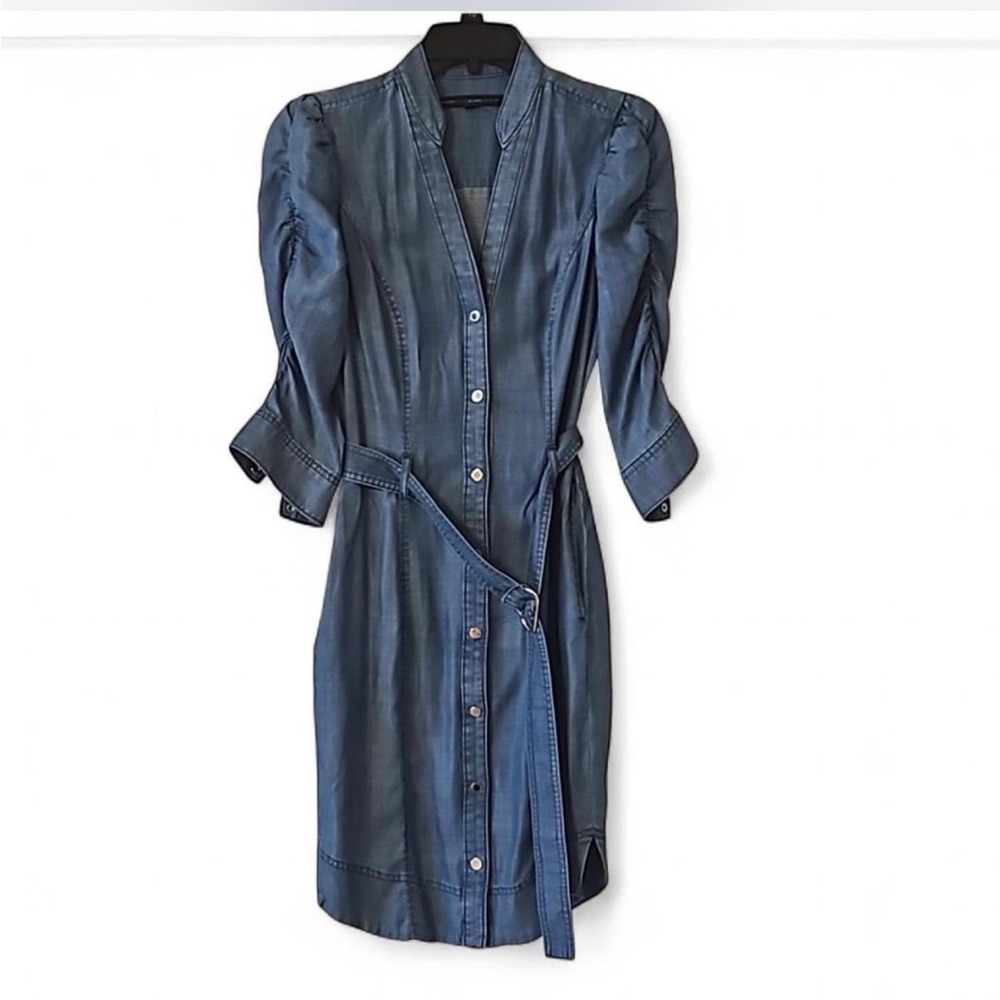White House Black Market Denim Dress EUC